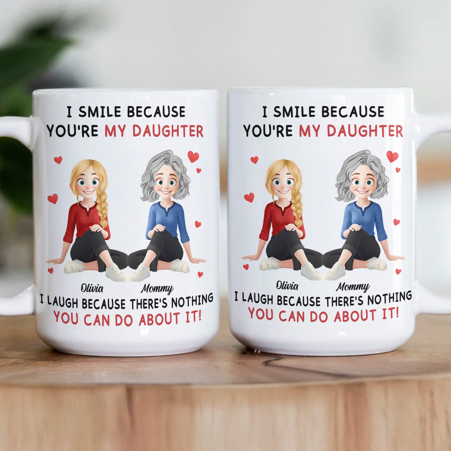 Because You're My Daughter - Personalized Mug