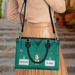 Because Your Life Is Worth My Time - Personalized Leather Bag