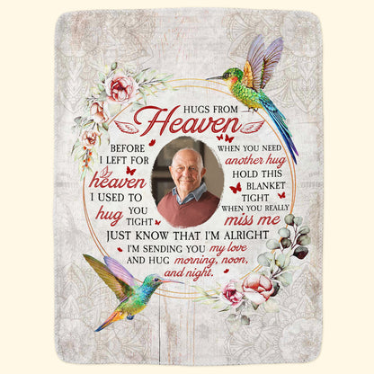Before I Left For Heaven - Memorial Gift - Personalized Photo Blanket