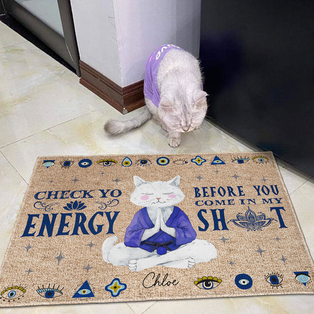 Before You Go In  - Personalized Doormat