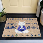 Before You Go In  - Personalized Doormat