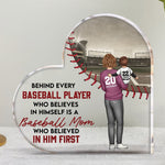Behind Every Baseball Player - Personalized Acrylic Plaque