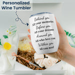 Behind You All Your Memories Custom Birth Month Flower - Graduation Gift Box Set