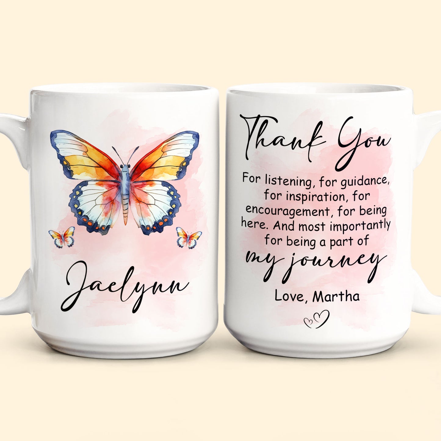 Being A Part Of My Journey - Personalized Mug