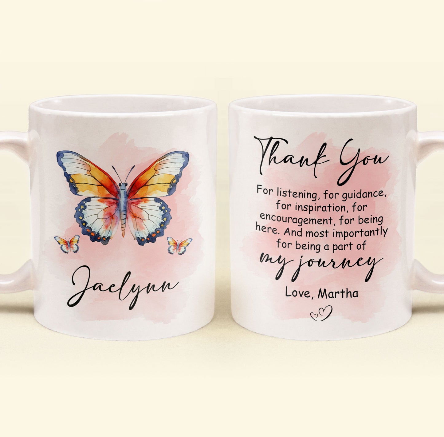 Being A Part Of My Journey - Personalized Mug