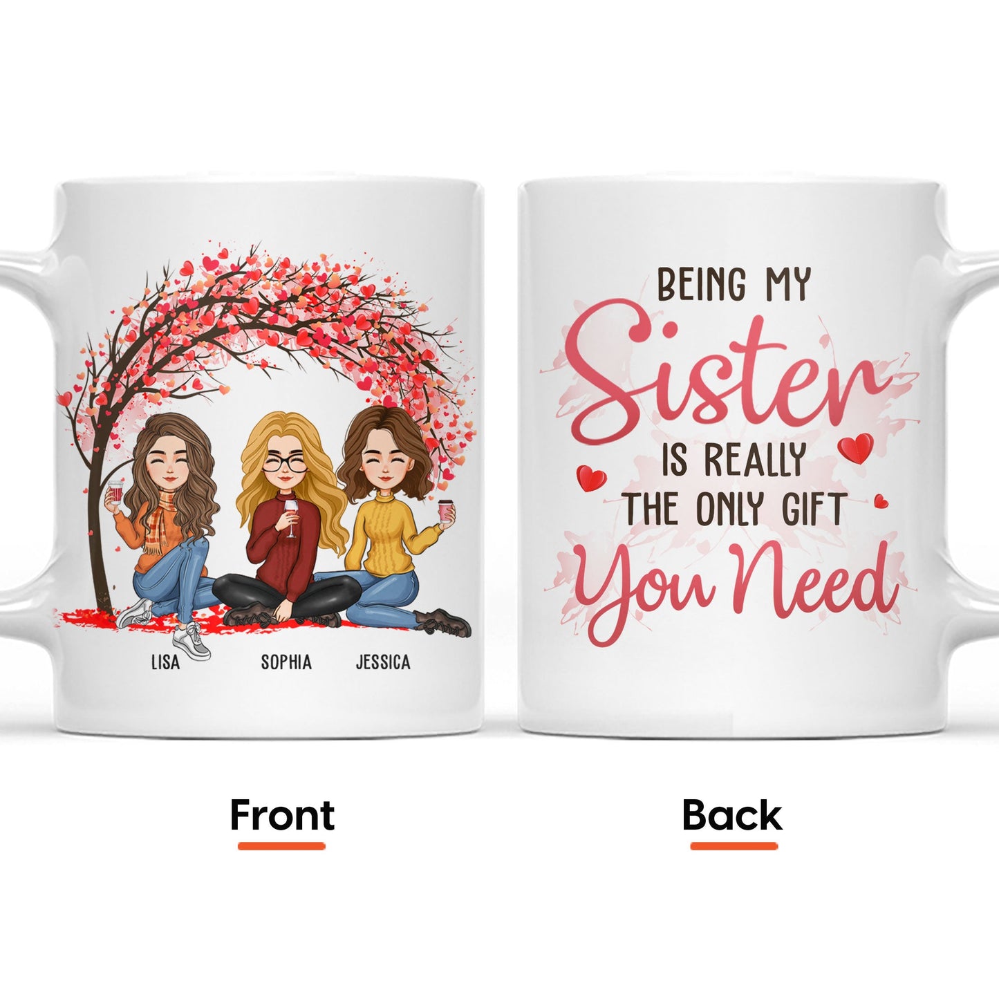 Being My Sister Is The Only Gift You Need - Personalized Mug