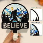 Believe - Personalized Wood And Acrylic Night Light
