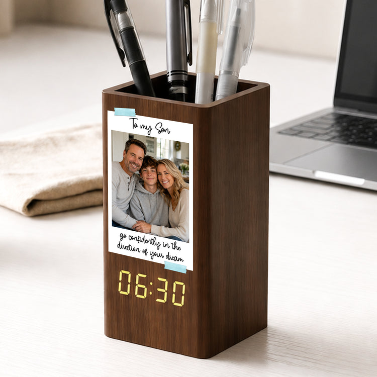 Believe-In-Yourself-As-Much-As-I-Believe-In-You-Personalized-Pen-Holder-With-Clock-1