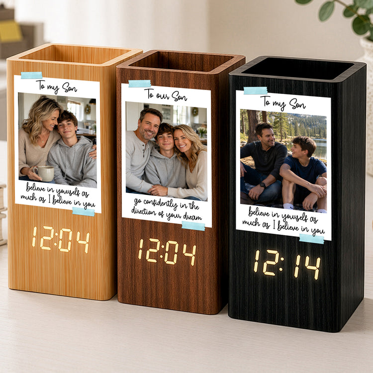Believe-In-Yourself-As-Much-As-I-Believe-In-You-Personalized-Pen-Holder-With-Clock-2
