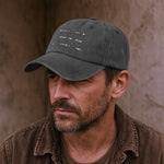 Best Dad Ever Morse Code Hidden Message - Personalized Cap
