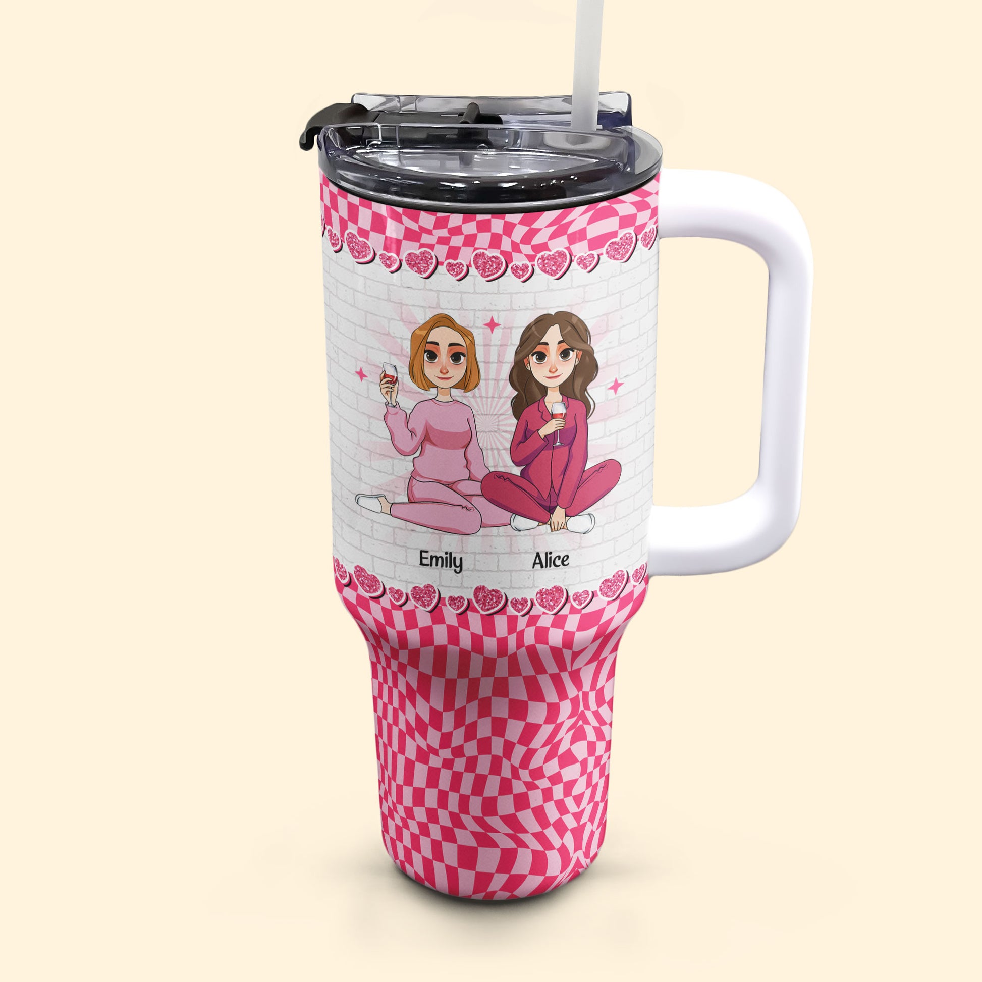 Best Bitches,Alcohol Tolerating, Bonding Over - Personalized 40oz Tumbler With Straw