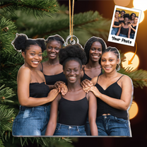 Best Black Sistas Ever - Personalized Acrylic Photo Ornament