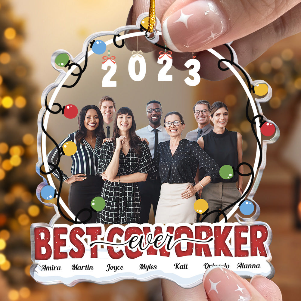 Best Boss Ever - Personalized Acrylic Photo Ornament