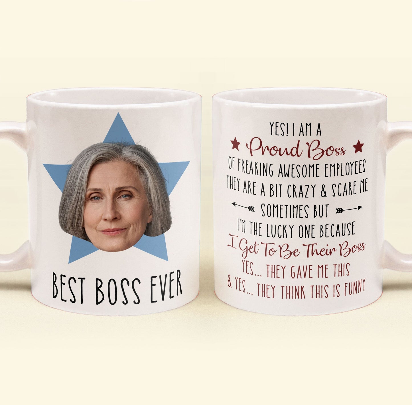 Best Boss Ever - Personalized Photo Mug