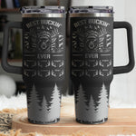 Best Buckin' Dad Ever Custom Kids Names - Personalized 40oz Tumbler