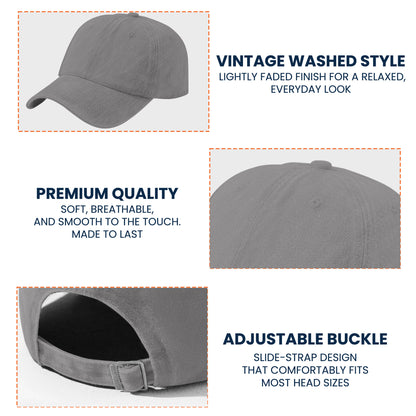 Best Buckin' Dad Ever - Customized With Kids' Names - Personalized Distressed Denim Cap