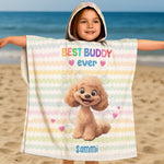 Best Buddy Ever - Personalized Kids Hooded Towel