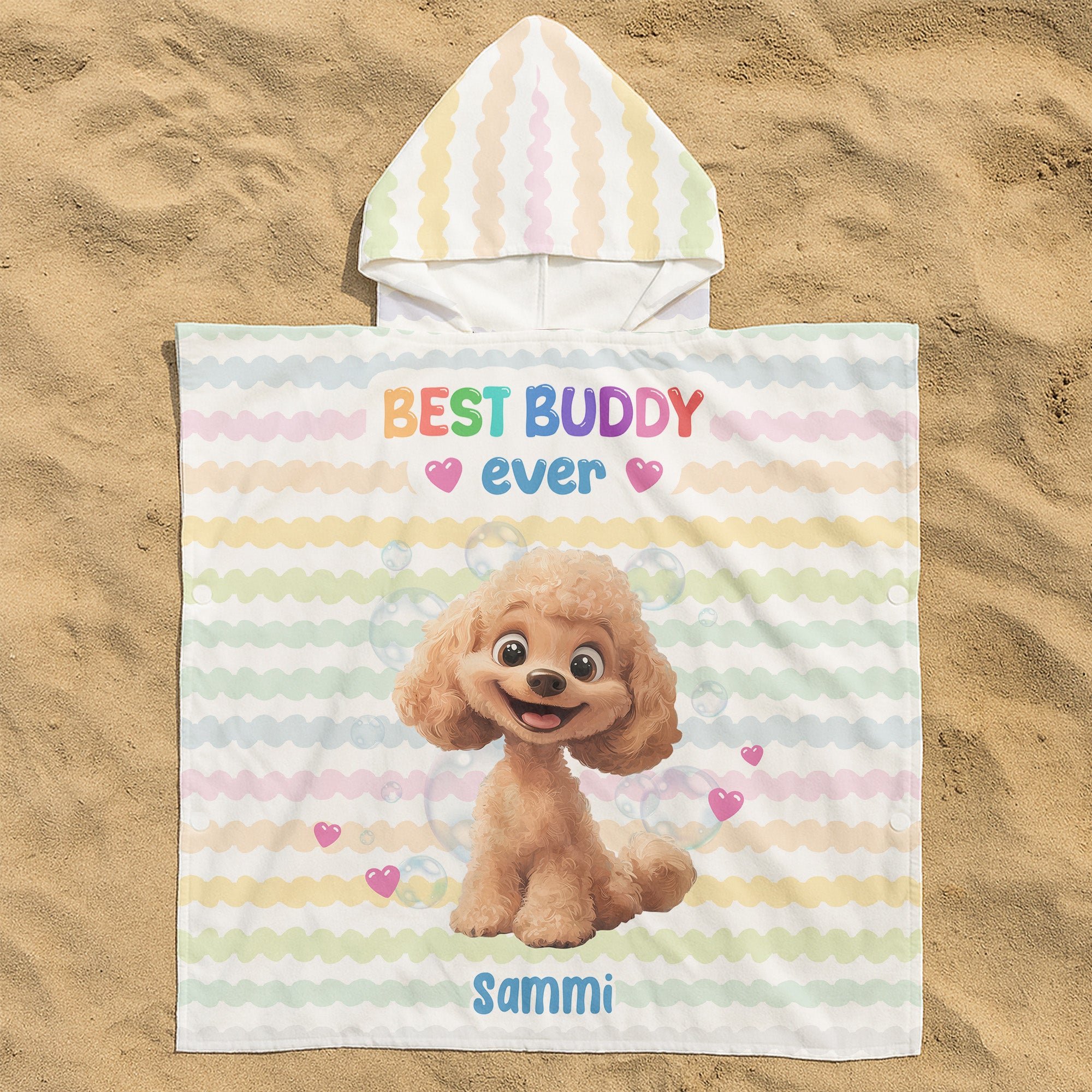 Best Buddy Ever - Personalized Kids Hooded Towel