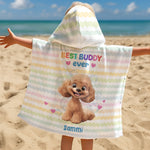 Best Buddy Ever - Personalized Kids Hooded Towel