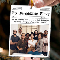 Best Bulk Christmas Gifts For Coworkers, Boss, Team - Best Deal - Personalized Acrylic Photo Ornament