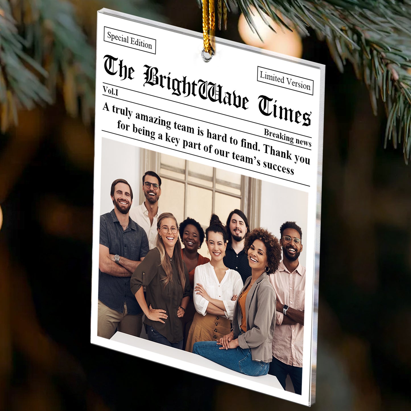 Best Bulk Christmas Gifts For Coworkers, Boss, Team - Best Deal - Personalized Acrylic Photo Ornament