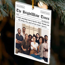 Best Bulk Christmas Gifts For Coworkers, Boss, Team - Best Deal - Personalized Acrylic Photo Ornament