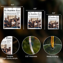 Best Bulk Christmas Gifts For Coworkers, Boss, Team - Best Deal - Personalized Acrylic Photo Ornament