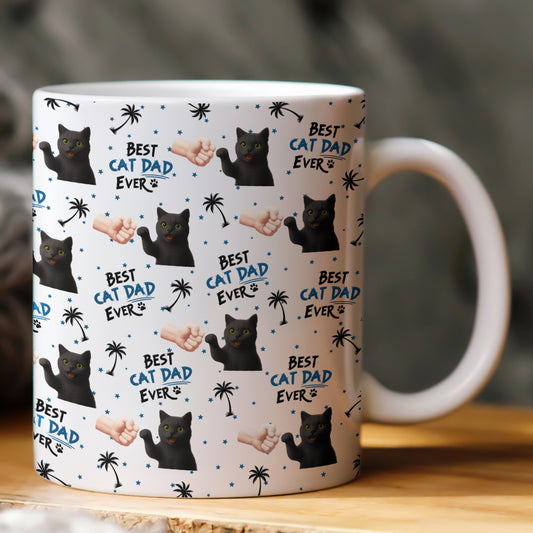 Best Cat Dad, Dog Mom Ever - New Version - Personalized Mug
