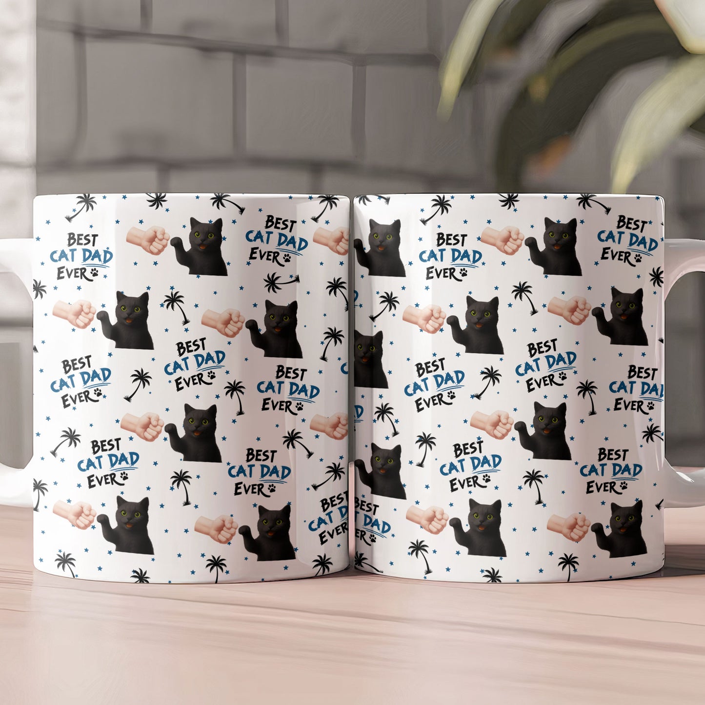 Best Cat Dad, Dog Mom Ever - New Version - Personalized Mug