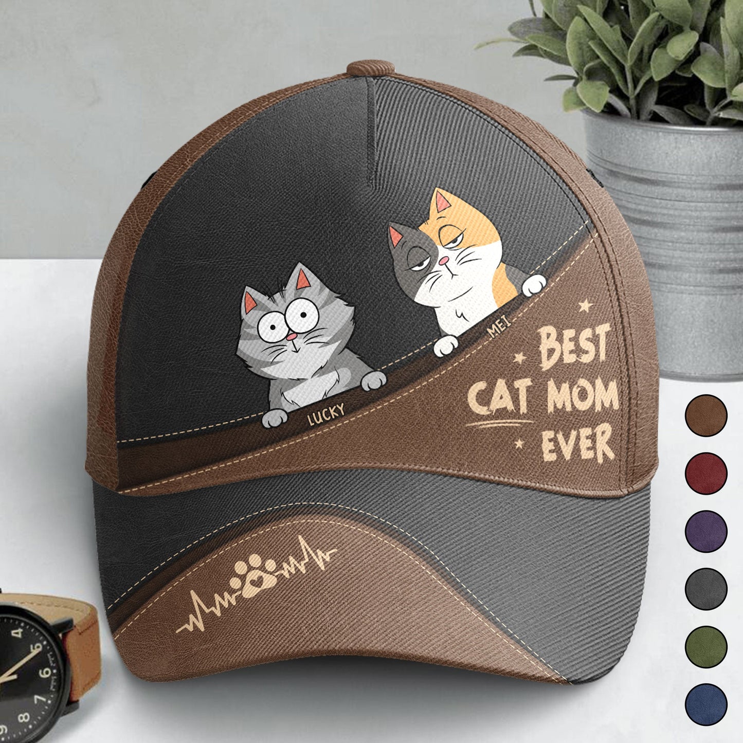 Best Cat Mom Ever - Personalized Classic Cap