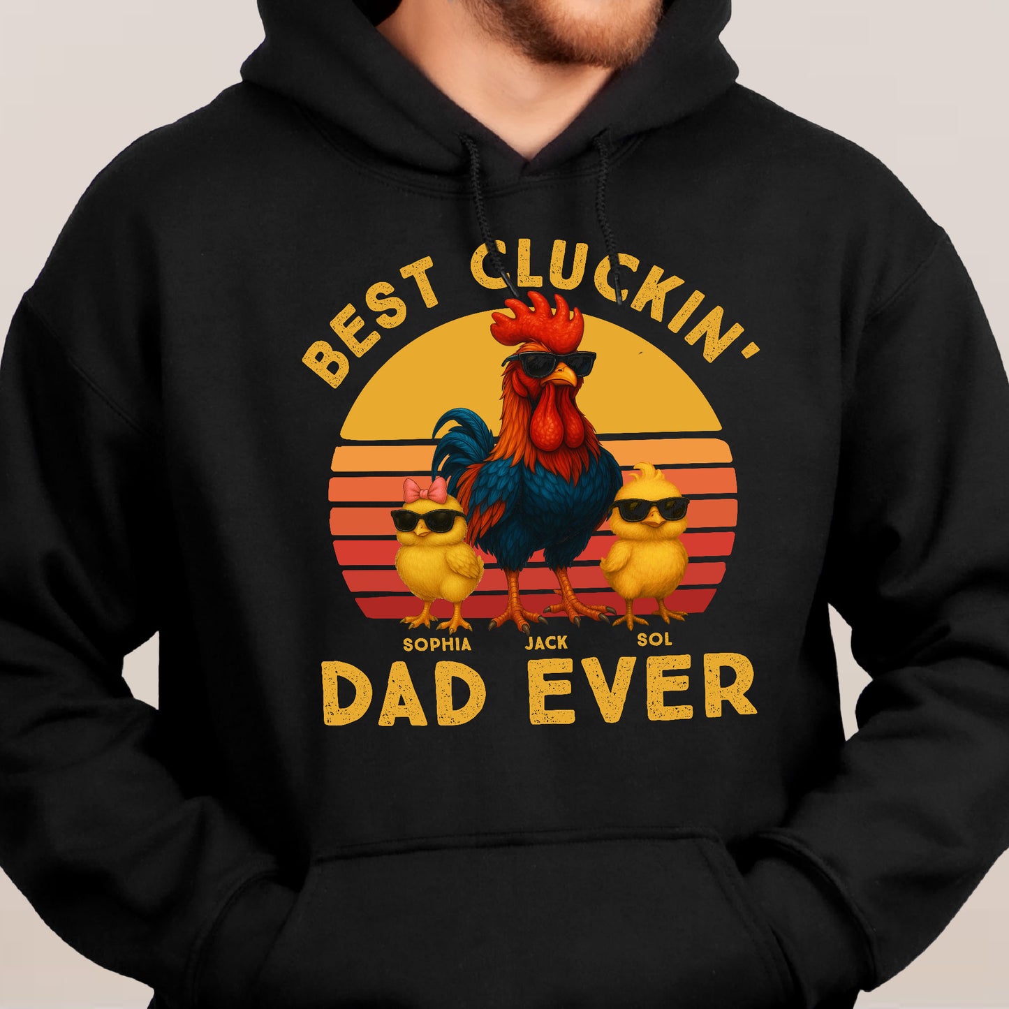 Best Cluckin' Dad Ever - Funny Father's Day Gifts - Personalized Shirt