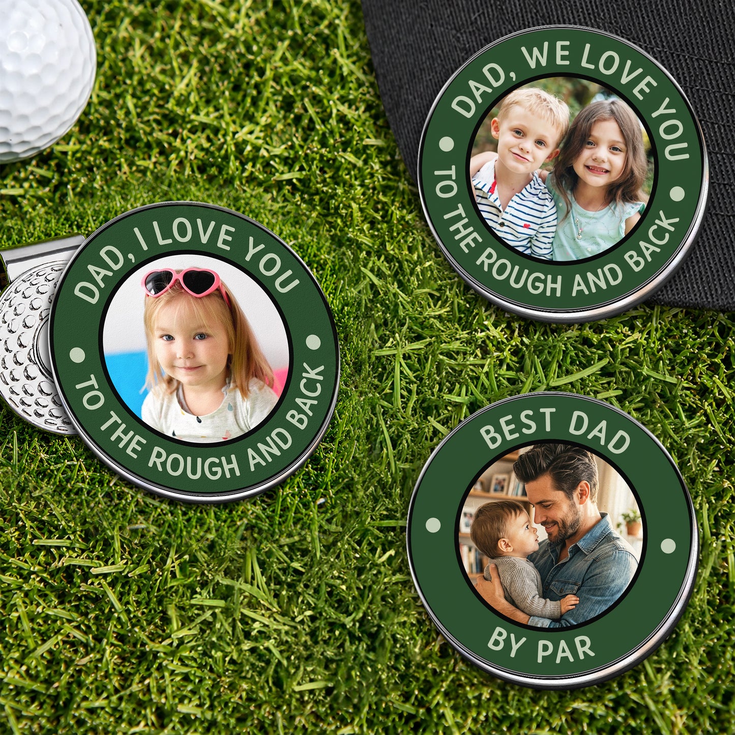 Best Dad By Par - Personalized Golf Ball Marker