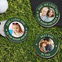 Best Dad By Par - Personalized Golf Ball Marker