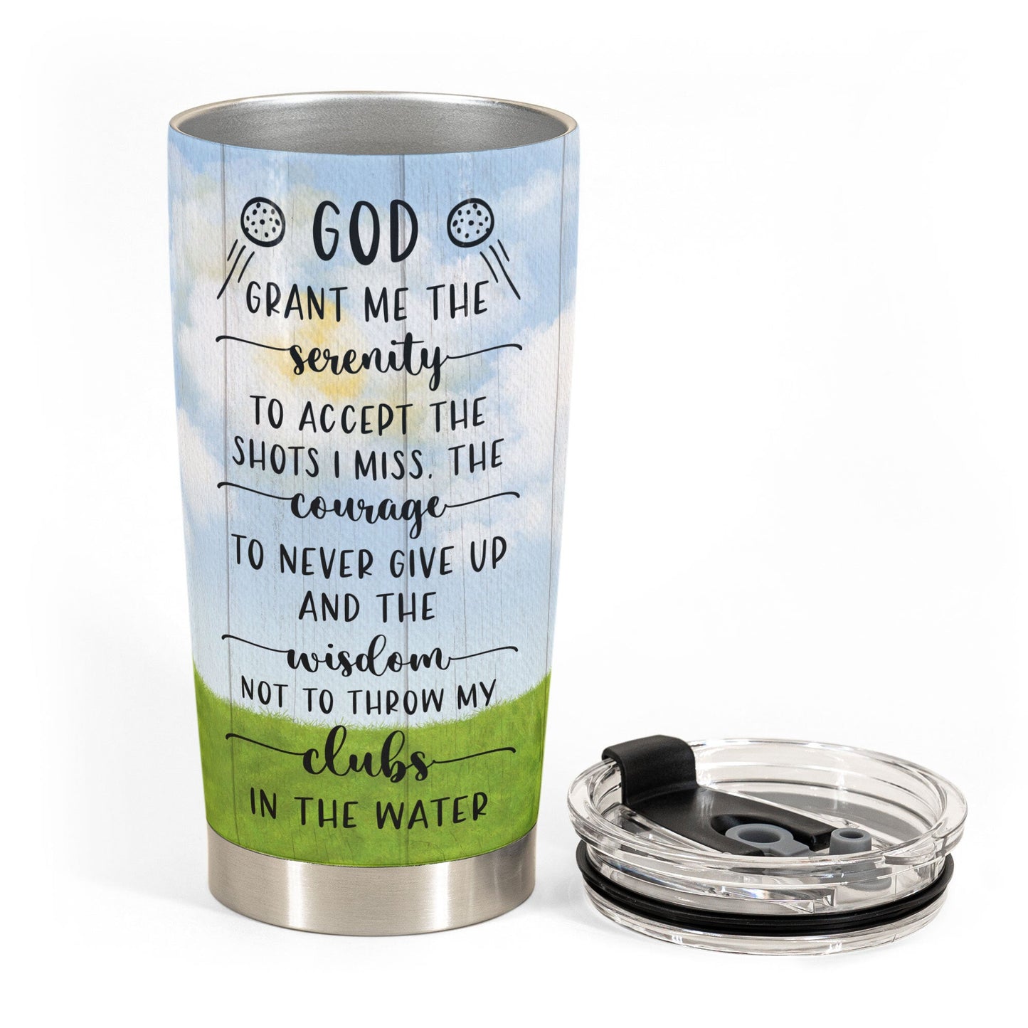 Best Dad By Par - Personalized Tumbler Cup - Gift For Golf Lovers