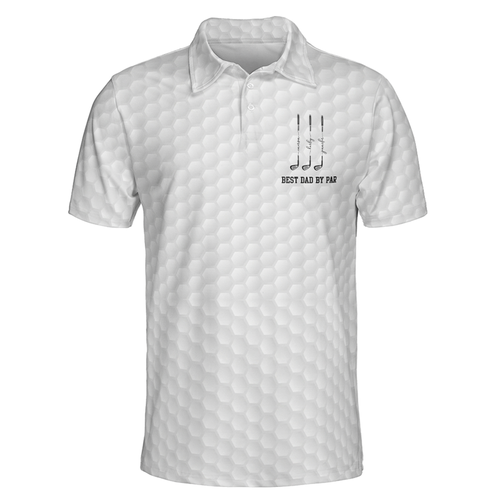 Father's Day Gifts, Best Dad By Par, Best Grandpa By Par - Personalized Polo Shirt