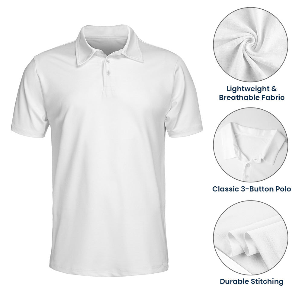 Father's Day Gifts, Best Dad By Par, Best Grandpa By Par - Personalized Polo Shirt