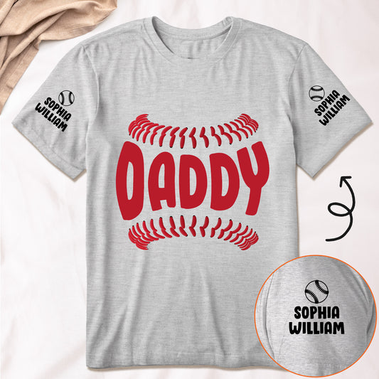Best Dad Ever Baseball Design - Personalized Shirt