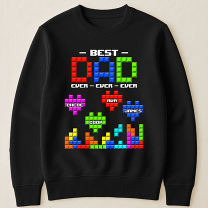 Best Dad Ever Block Puzzle - Personalized Shirt