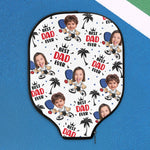 Best Dad Ever Custom Kid Face - Personalized Photo Pickleball Paddle Cover