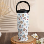 Best Dad Ever Father's Day Gift For Men - Personalized Photo 30oz Tumbler With Handle