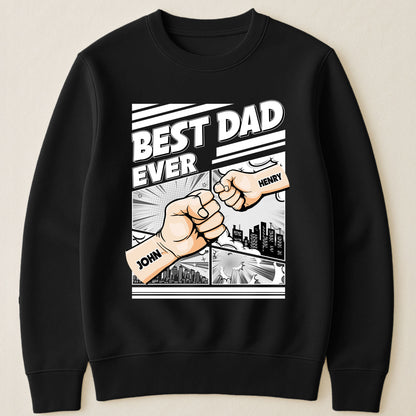 Best Dad Ever - Fist Bump New Version - Personalized Shirt