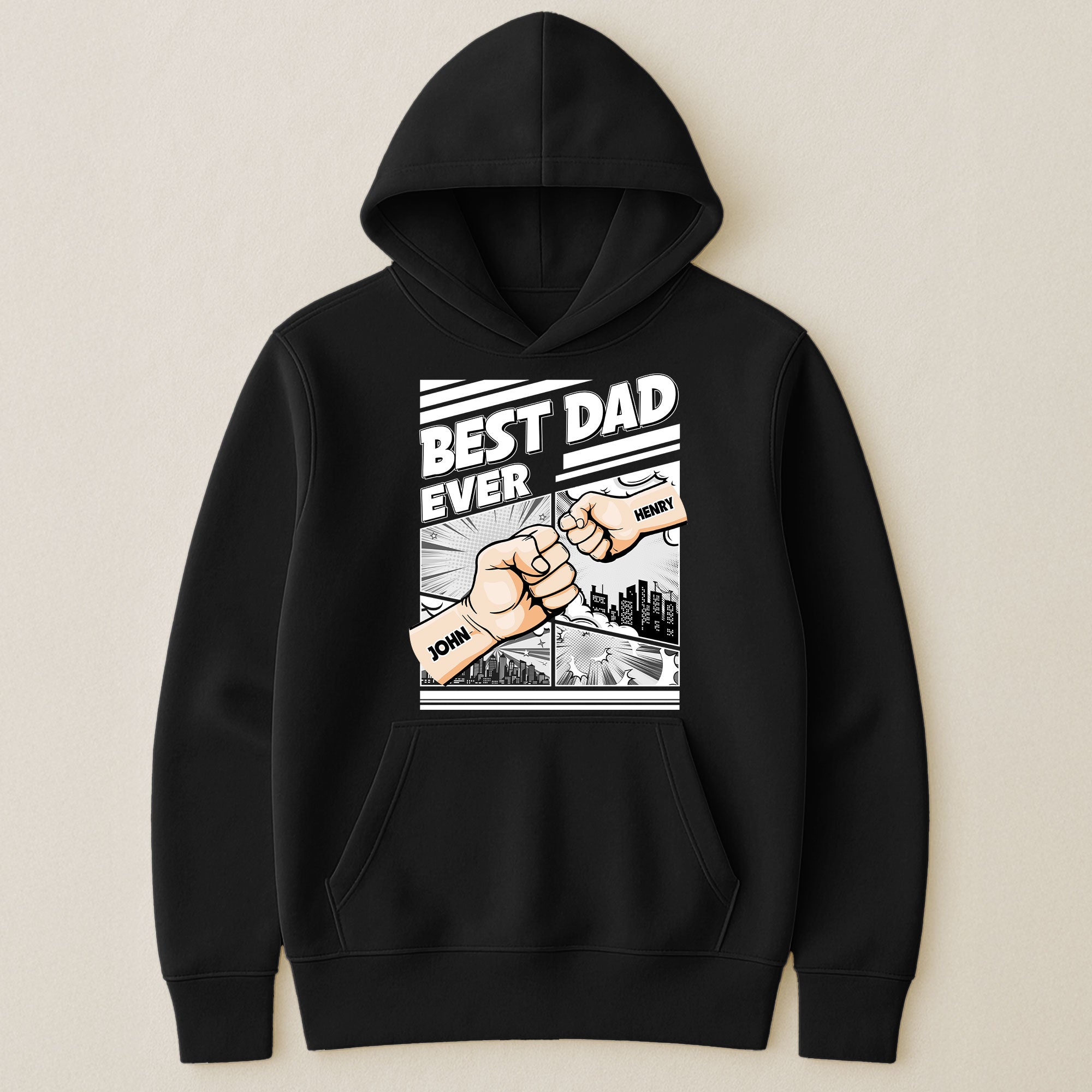 Best Dad Ever - Fist Bump New Version - Personalized Shirt