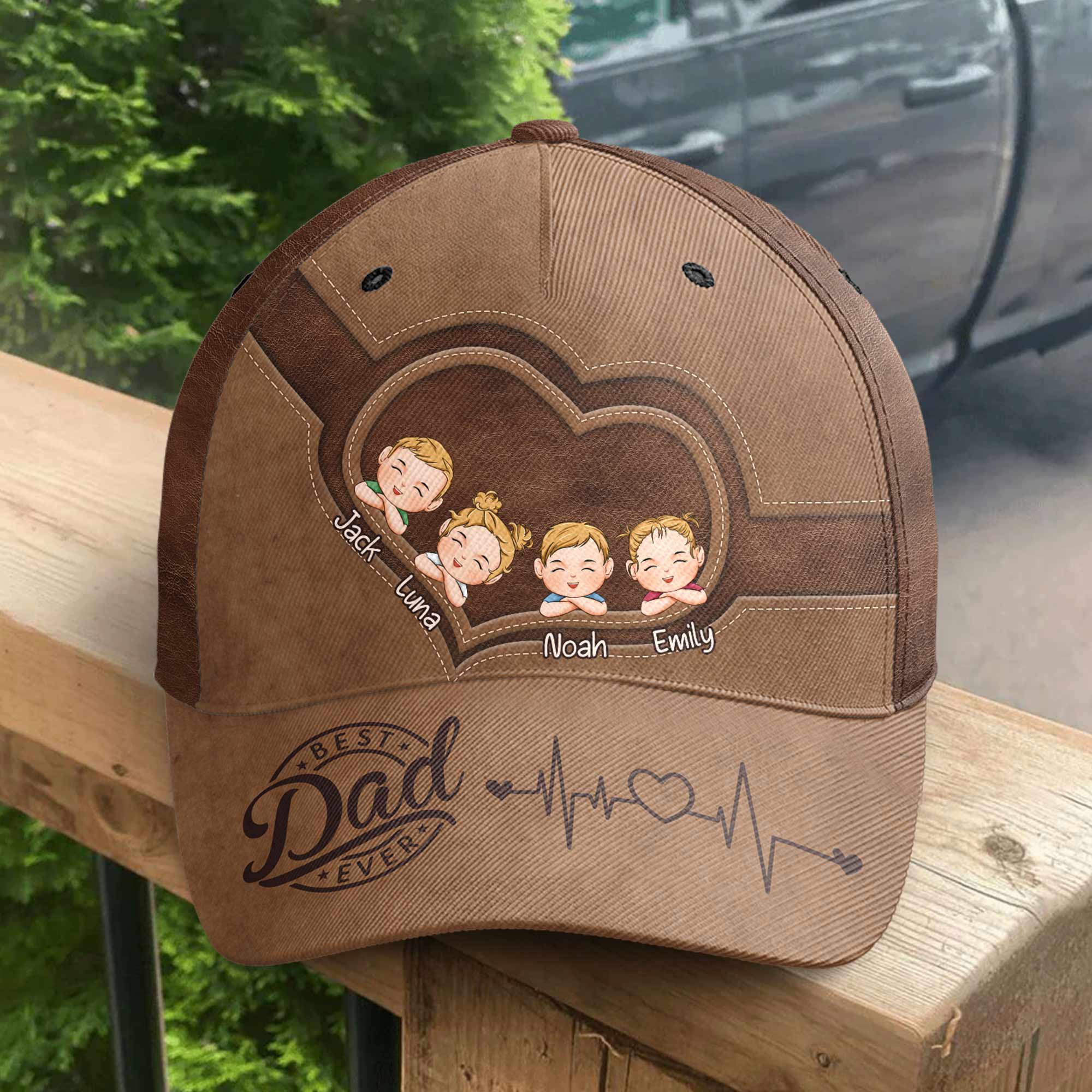 Ever View Cap Best Dad Ever - Personalized Classic Cap - Gift For Husband – Macorner
