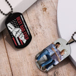 Best Dad Ever - Personalized Dog Tag Necklace