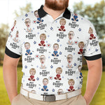 Best Dad Ever - Personalized Photo Polo Shirt