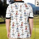 Best Dad Ever - Personalized Photo Polo Shirt