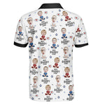 Best Dad Ever - Personalized Photo Polo Shirt