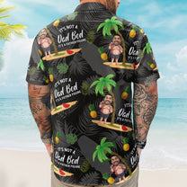 It's Not A Dad Bod It's A Father Figure - Personalized Photo Hawaiian Shirt