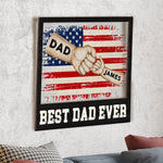Best Dad Ever - Personalized Wood And Acrylic Wall Art
