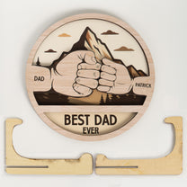 Best Dad Ever - Personalized Wooden Plaque